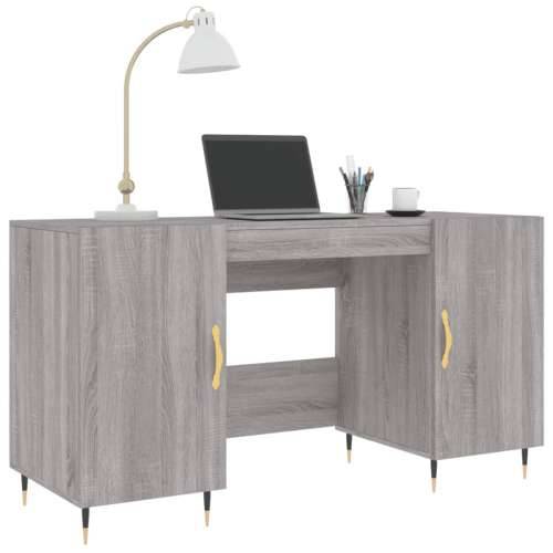 Radni stol boja hrasta sonome 140x50x75 cm konstruirano drvo - Sivi hrast sonoma Cijena