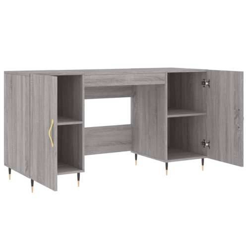 Radni stol boja hrasta sonome 140x50x75 cm konstruirano drvo - Sivi hrast sonoma Cijena