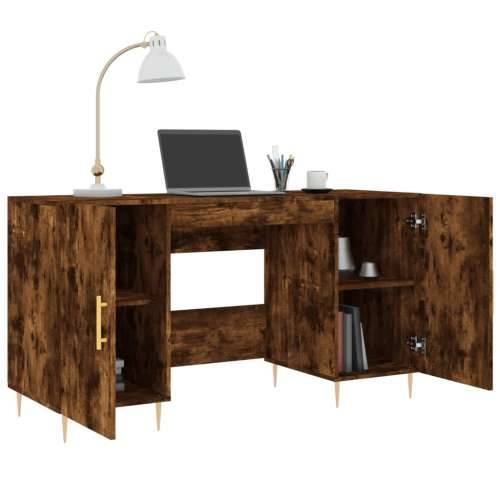 Radni stol boja dimljenog hrasta 140x50x75 cm konstruirano drvo - Dimljeni hrast Cijena