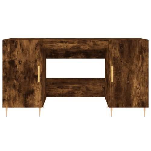 Radni stol boja dimljenog hrasta 140x50x75 cm konstruirano drvo - Dimljeni hrast Cijena