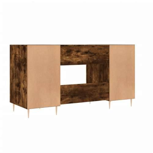 Radni stol boja dimljenog hrasta 140x50x75 cm konstruirano drvo - Dimljeni hrast Cijena