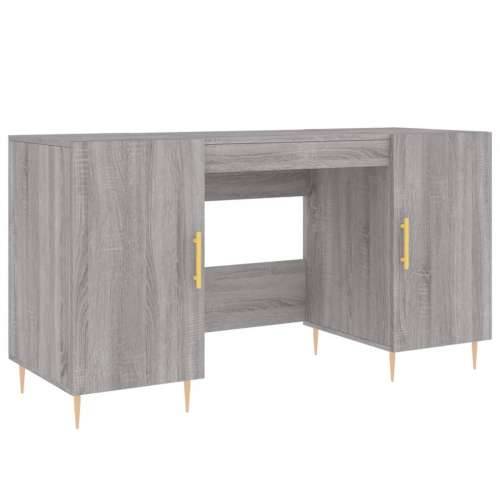 Radni stol boja hrasta sonome 140x50x75 cm konstruirano drvo - Sivi hrast sonoma Cijena