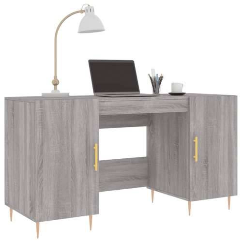 Radni stol boja hrasta sonome 140x50x75 cm konstruirano drvo - Sivi hrast sonoma Cijena