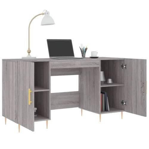 Radni stol boja hrasta sonome 140x50x75 cm konstruirano drvo - Sivi hrast sonoma Cijena