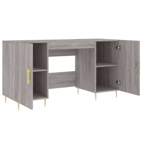 Radni stol boja hrasta sonome 140x50x75 cm konstruirano drvo - Sivi hrast sonoma Cijena