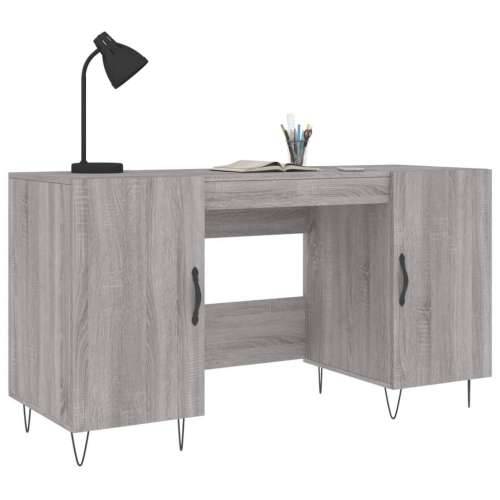 Radni stol boja hrasta sonome 140x50x75 cm konstruirano drvo - Sivi hrast sonoma Cijena