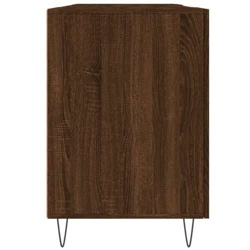 Radni stol smeđa boja hrasta 140 x 50 x 75 cm konstruirano drvo - Smeđi hrast Cijena