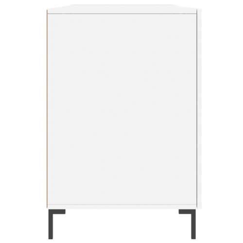 Radni stol visoki sjaj bijeli 140x50x75 cm konstruirano drvo - Visoko sjajno bijela Cijena