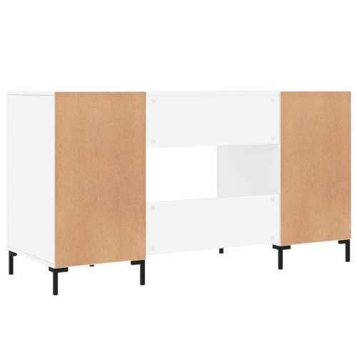 Radni stol visoki sjaj bijeli 140x50x75 cm konstruirano drvo - Visoko sjajno bijela Cijena