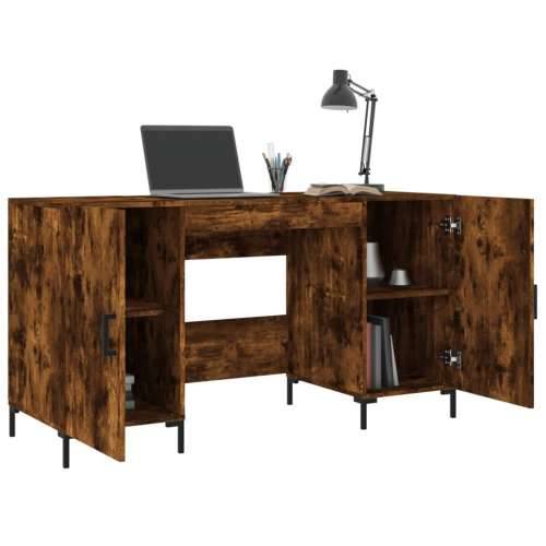 Radni stol boja dimljenog hrasta 140x50x75 cm konstruirano drvo - Dimljeni hrast Cijena