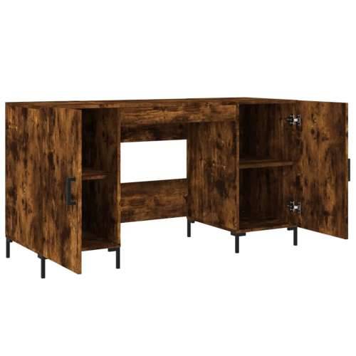 Radni stol boja dimljenog hrasta 140x50x75 cm konstruirano drvo - Dimljeni hrast Cijena