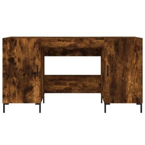 Radni stol boja dimljenog hrasta 140x50x75 cm konstruirano drvo - Dimljeni hrast Cijena