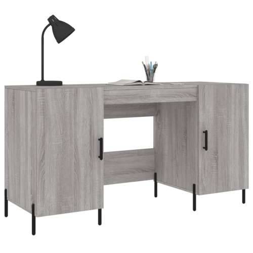 Radni stol boja hrasta sonome 140x50x75 cm konstruirano drvo - Sivi hrast sonoma Cijena