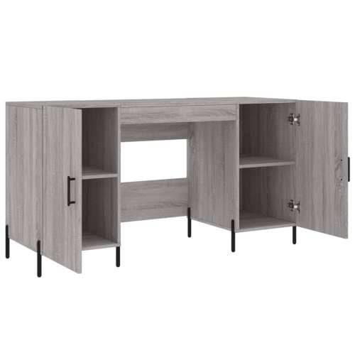 Radni stol boja hrasta sonome 140x50x75 cm konstruirano drvo - Sivi hrast sonoma Cijena