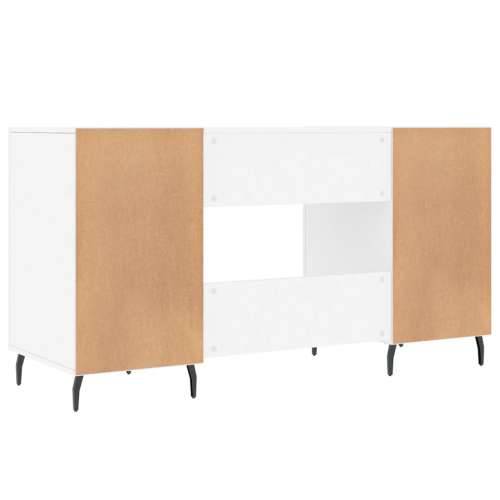 Radni stol bijeli 140 x 50 x 75 cm od konstruiranog drva - Bijela Cijena