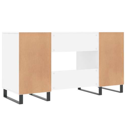 Radni stol bijeli 140 x 50 x 75 cm od konstruiranog drva - Bijela Cijena