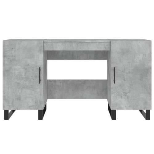 Radni stol boja betona 140 x 50 x 75 cm od konstruiranog drva - Beton siva Cijena
