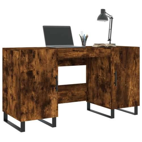 Radni stol boja dimljenog hrasta 140x50x75 cm konstruirano drvo - Dimljeni hrast Cijena