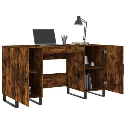 Radni stol boja dimljenog hrasta 140x50x75 cm konstruirano drvo - Dimljeni hrast Cijena