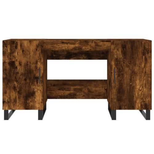 Radni stol boja dimljenog hrasta 140x50x75 cm konstruirano drvo - Dimljeni hrast Cijena