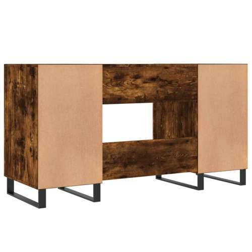 Radni stol boja dimljenog hrasta 140x50x75 cm konstruirano drvo - Dimljeni hrast Cijena
