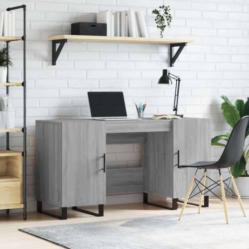 Radni stol boja hrasta sonome 140x50x75 cm konstruirano drvo - Sivi hrast sonoma Cijena