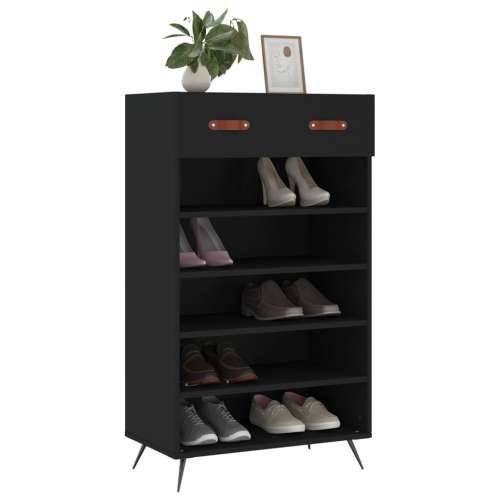 Ormarić za cipele crni 60 x 35 x 105 cm od konstruiranog drva - Crna 1 Cijena