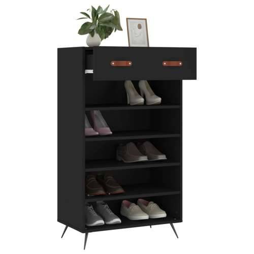 Ormarić za cipele crni 60 x 35 x 105 cm od konstruiranog drva - Crna 1 Cijena