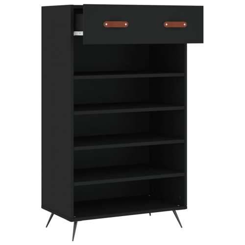 Ormarić za cipele crni 60 x 35 x 105 cm od konstruiranog drva - Crna 1 Cijena