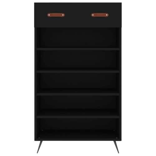 Ormarić za cipele crni 60 x 35 x 105 cm od konstruiranog drva - Crna 1 Cijena
