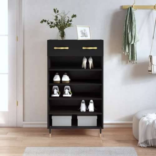 Ormarić za cipele crni 60 x 35 x 105 cm od konstruiranog drva - Crna 1 Cijena