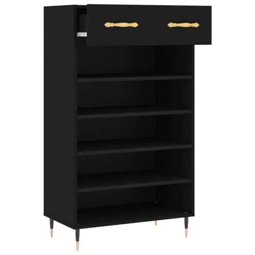 Ormarić za cipele crni 60 x 35 x 105 cm od konstruiranog drva - Crna 1 Cijena