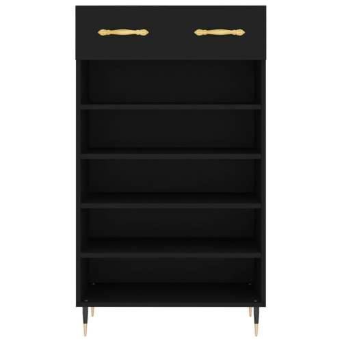 Ormarić za cipele crni 60 x 35 x 105 cm od konstruiranog drva - Crna 1 Cijena