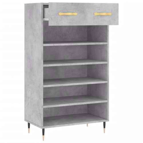Ormarić za cipele boja betona 60x35x105 cm konstruirano drvo - Beton siva 1 Cijena