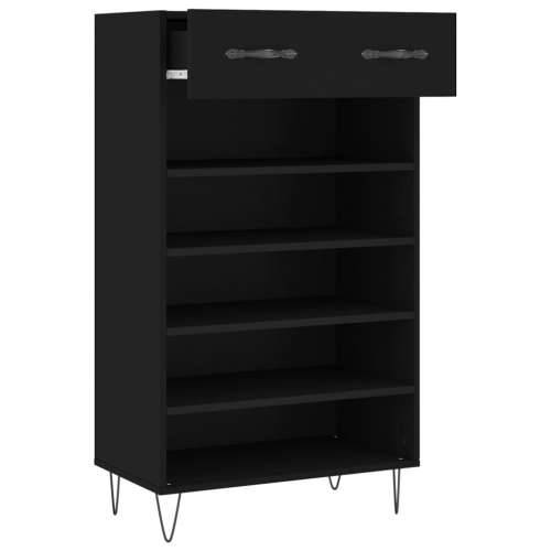 Ormarić za cipele crni 60 x 35 x 105 cm od konstruiranog drva - Crna 1 Cijena