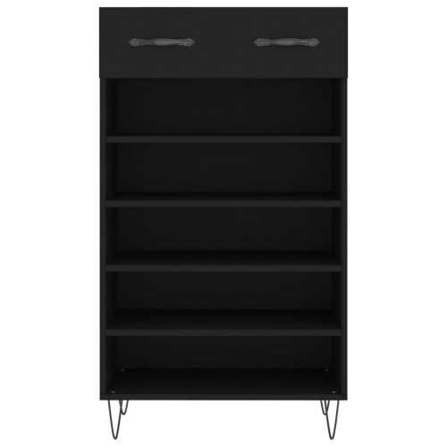 Ormarić za cipele crni 60 x 35 x 105 cm od konstruiranog drva - Crna 1 Cijena