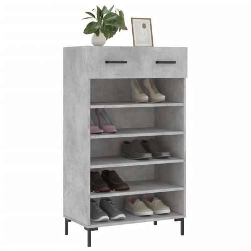 Ormarić za cipele boja betona 60x35x105 cm konstruirano drvo - Beton siva 1 Cijena