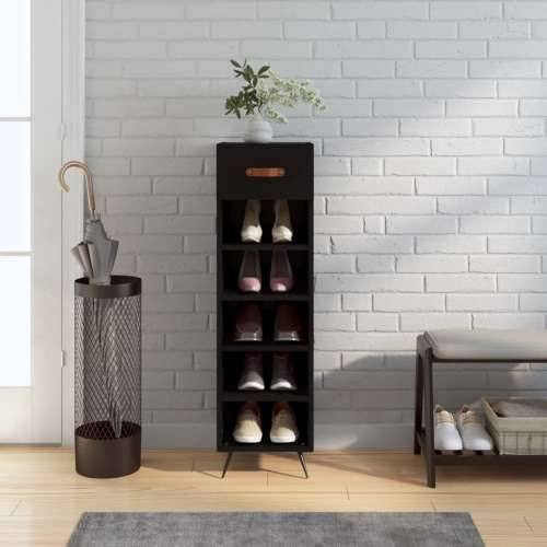 Ormarić za cipele crni 30 x 35 x 105 cm od konstruiranog drva - Crna 1 Cijena