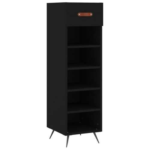 Ormarić za cipele crni 30 x 35 x 105 cm od konstruiranog drva - Crna 1 Cijena