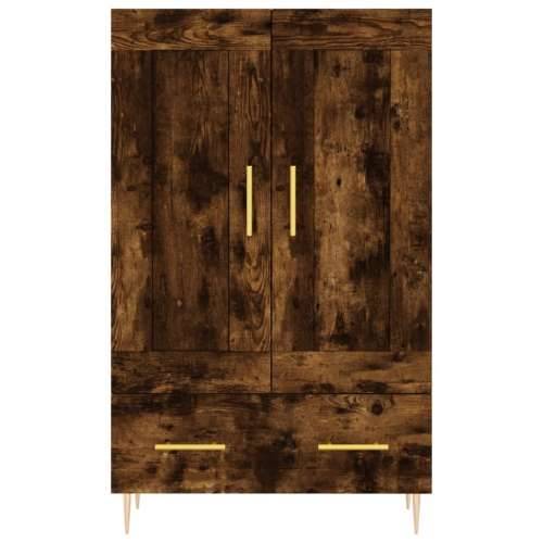 Visoka komoda boja hrasta 69,5 x 31 x 115 cm konstruirano drvo - Dimljeni hrast 1 Cijena