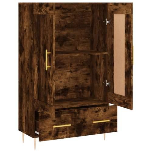 Visoka komoda boja hrasta 69,5 x 31 x 115 cm konstruirano drvo - Dimljeni hrast 1 Cijena