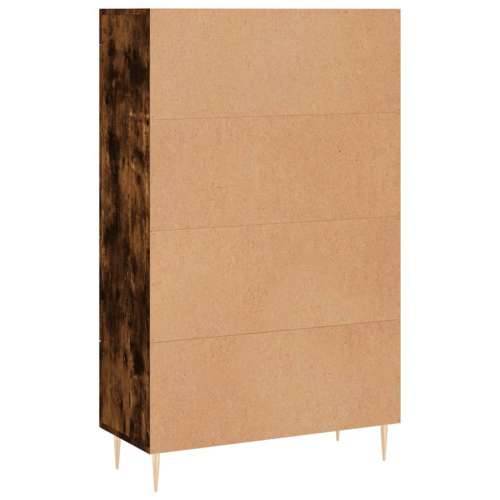 Visoka komoda boja hrasta 69,5 x 31 x 115 cm konstruirano drvo - Dimljeni hrast 1 Cijena