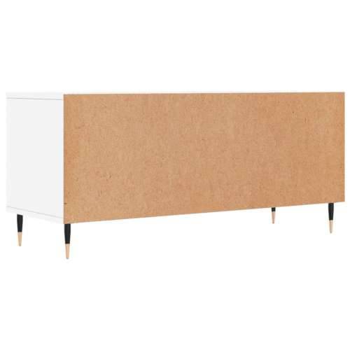 TV ormarić bijeli 100 x 34,5 x 44,5 cm od konstruiranog drva - Bijela 1 Cijena