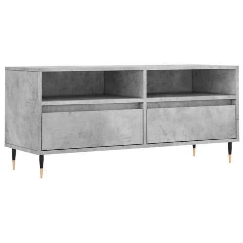 TV ormarić boja betona 100x34,5x44,5 cm od konstruiranog drva - Beton siva 1 Cijena