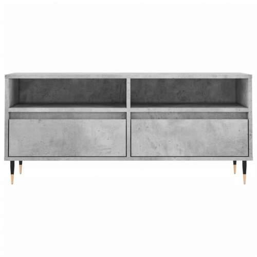 TV ormarić boja betona 100x34,5x44,5 cm od konstruiranog drva - Beton siva 1 Cijena