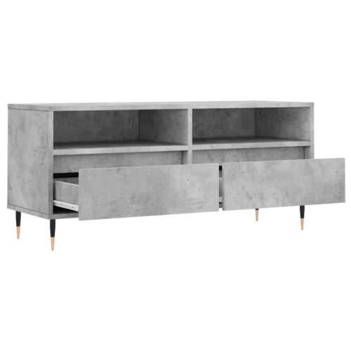 TV ormarić boja betona 100x34,5x44,5 cm od konstruiranog drva - Beton siva 1 Cijena