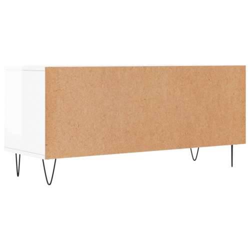 TV ormarić sjajni bijeli 100x34,5x44,5 cm od konstruiranog drva - Visoko sjajno bijela 1 Cijena