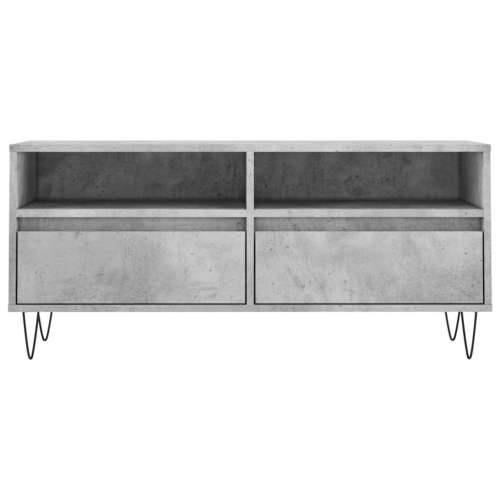 TV ormarić boja betona 100x34,5x44,5 cm od konstruiranog drva - Beton siva 1 Cijena