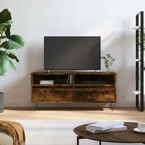 TV ormarić boja dimljenog hrasta 100x34,5x44,5konstruirano drvo - Dimljeni hrast 1 Cijena