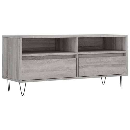 TV ormarić sivi Sonoma 100x34,5x44,5cm konstruirano drvo - Sivi hrast sonoma 1 Cijena